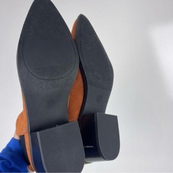 NEW A New Day Gwen Cognac Point Toe Heeled Ankle Boots Women's Size 9 - Picture 8 of 8
